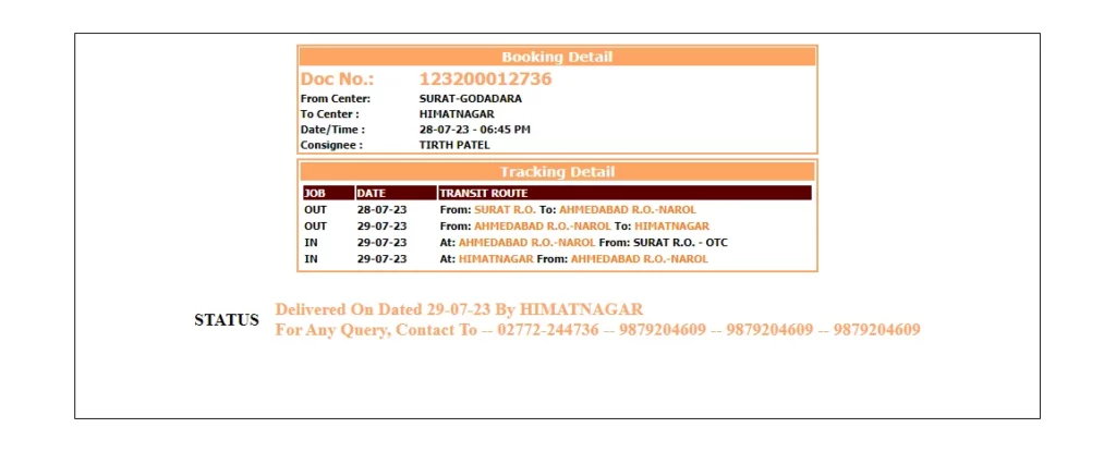 How can I track my Tirupati courier